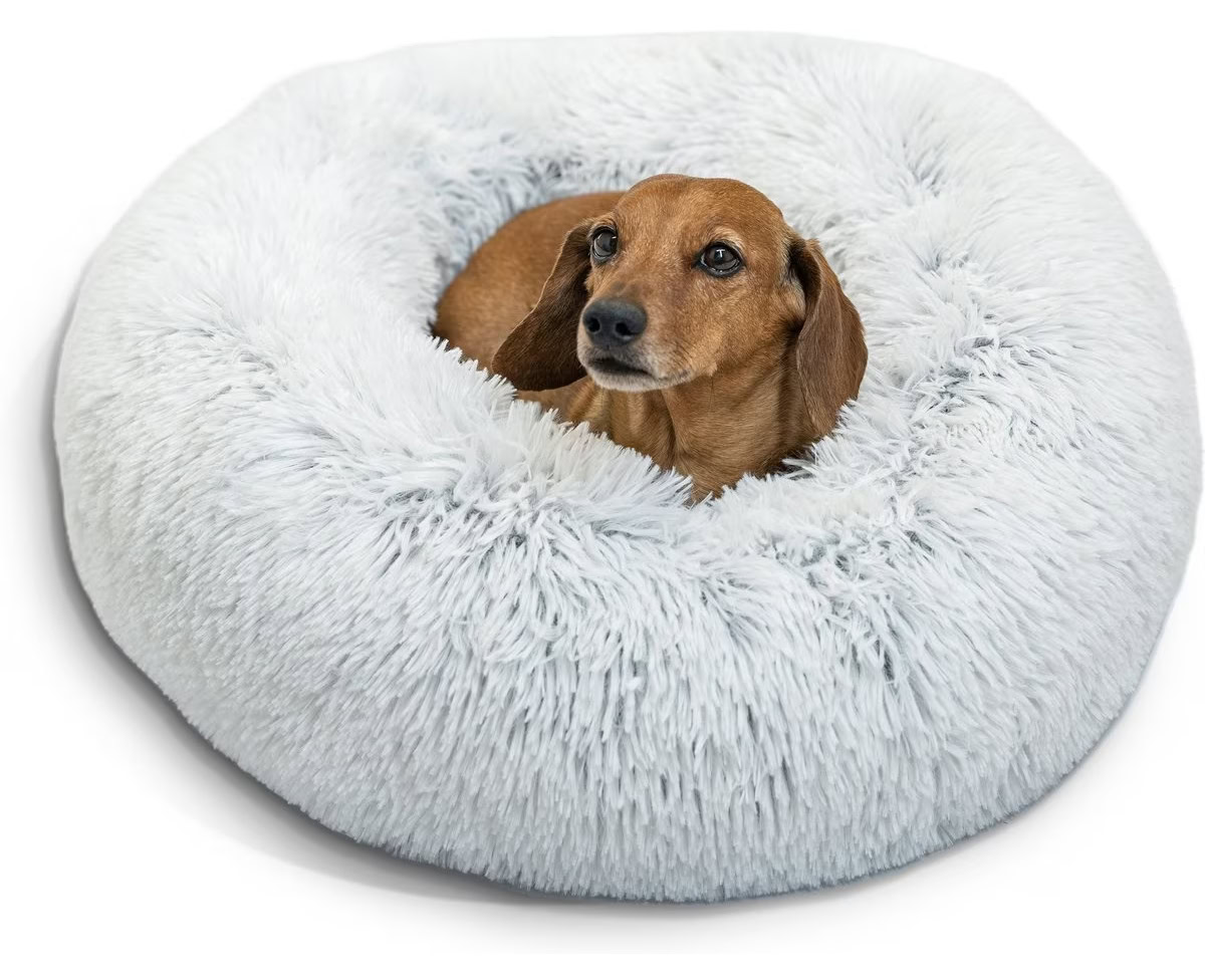 Best Friends by Sheri The Original Calming Shag Fur Donut Cuddler Cat & Dog Bed 