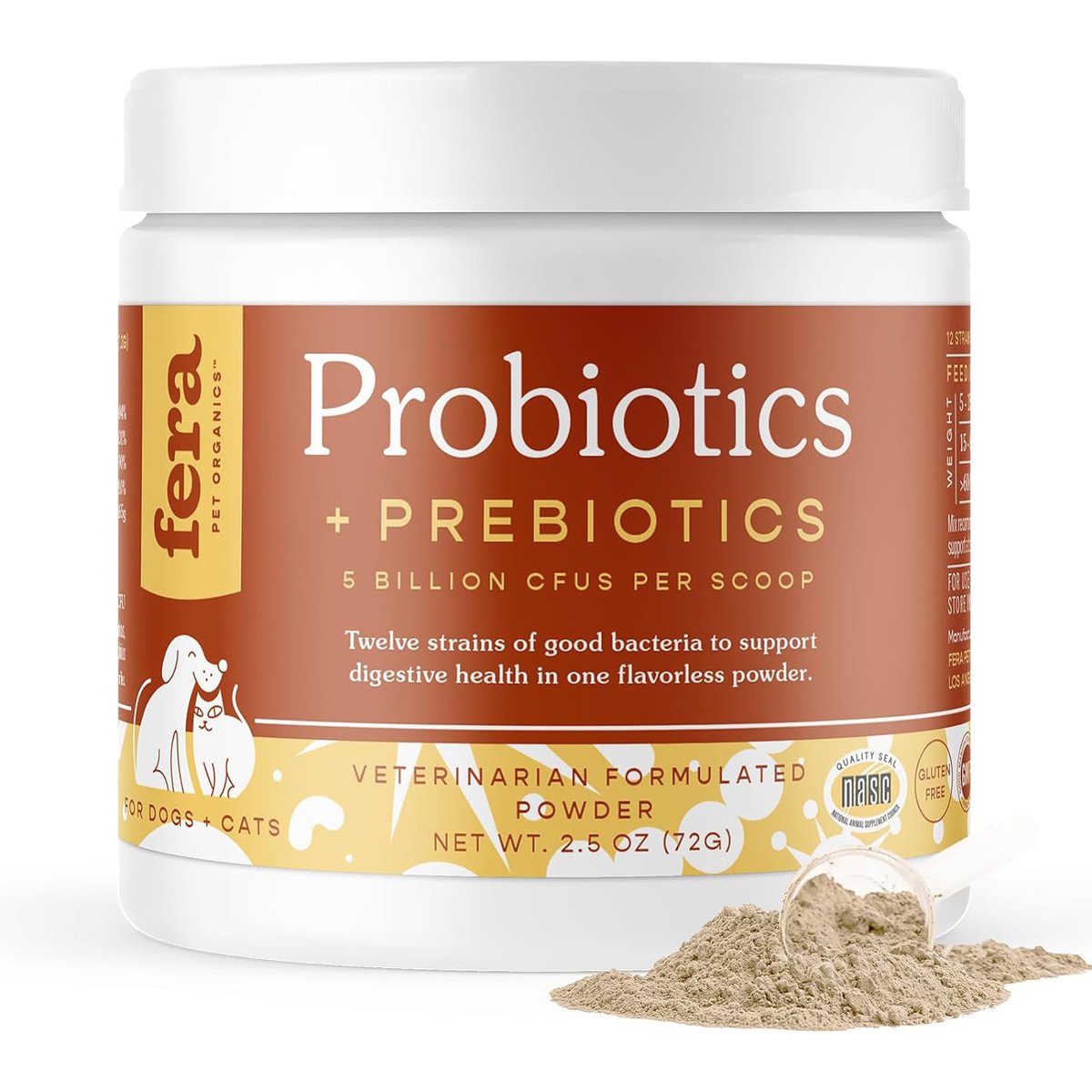 Fera Pets Organic Probiotics for Dogs & Cats