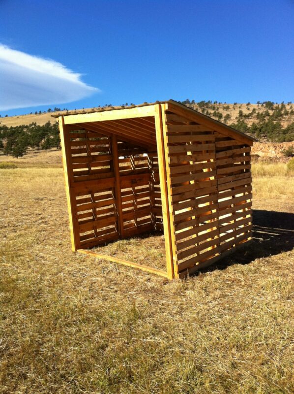 DIY Simple Pallet Lean-To