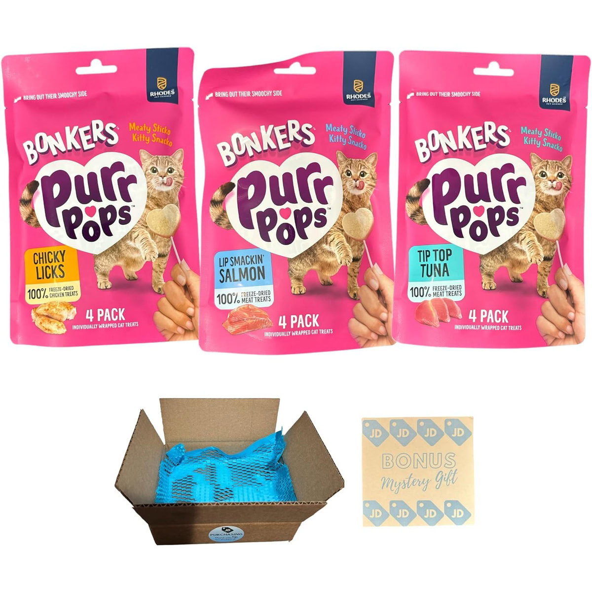 Bonkers Freeze Dried Purr Pops Variety Bundle